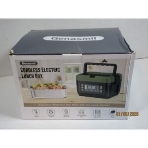 Genasmil Cordless Electric Lunch Box TCR01A 1200ML Battery Powered BPA Free